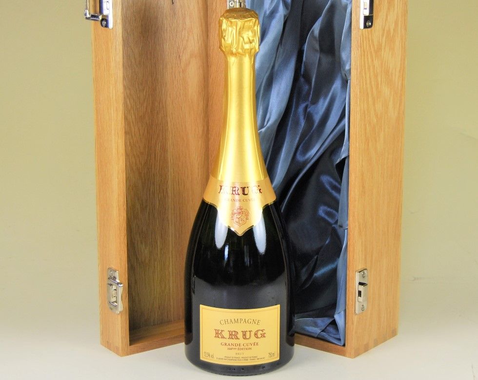 Krug Grande Cuvée 168th Edition Luxury Wood Box