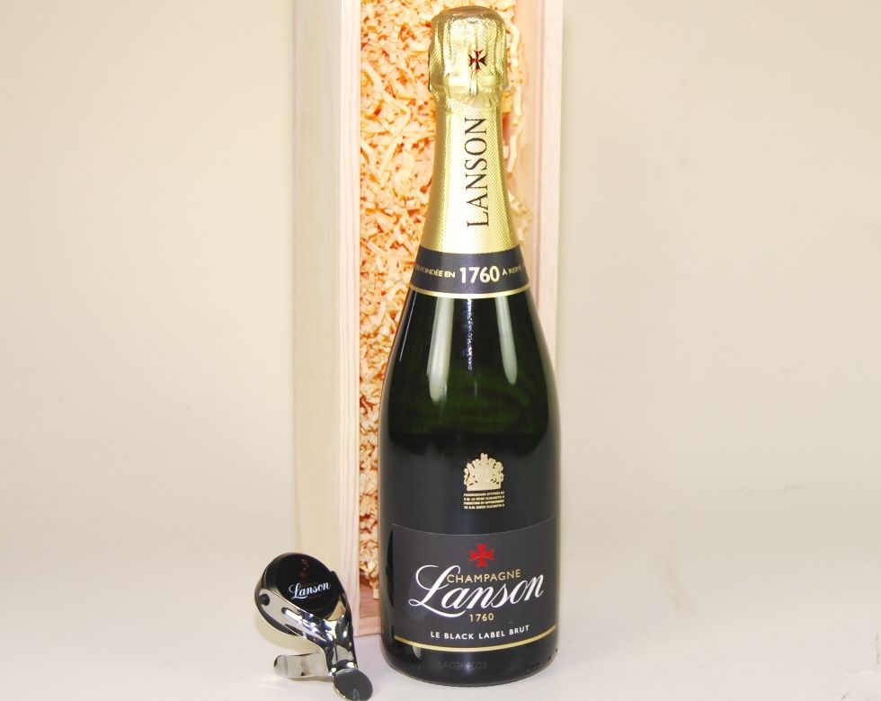 Lanson Le Black Création & Stopper Wood Box