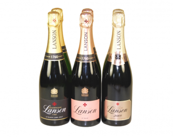 Lanson Le Black Label, Le Rosé & Gold 2009 - case of 6 (2 each)