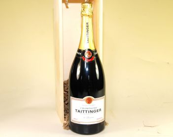 Taittinger Brut Réserve NV Magnum Wood Box