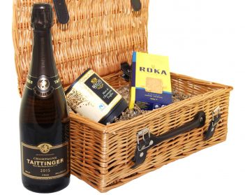 Taittinger Brut Vintage 2015 Wicker Hamper