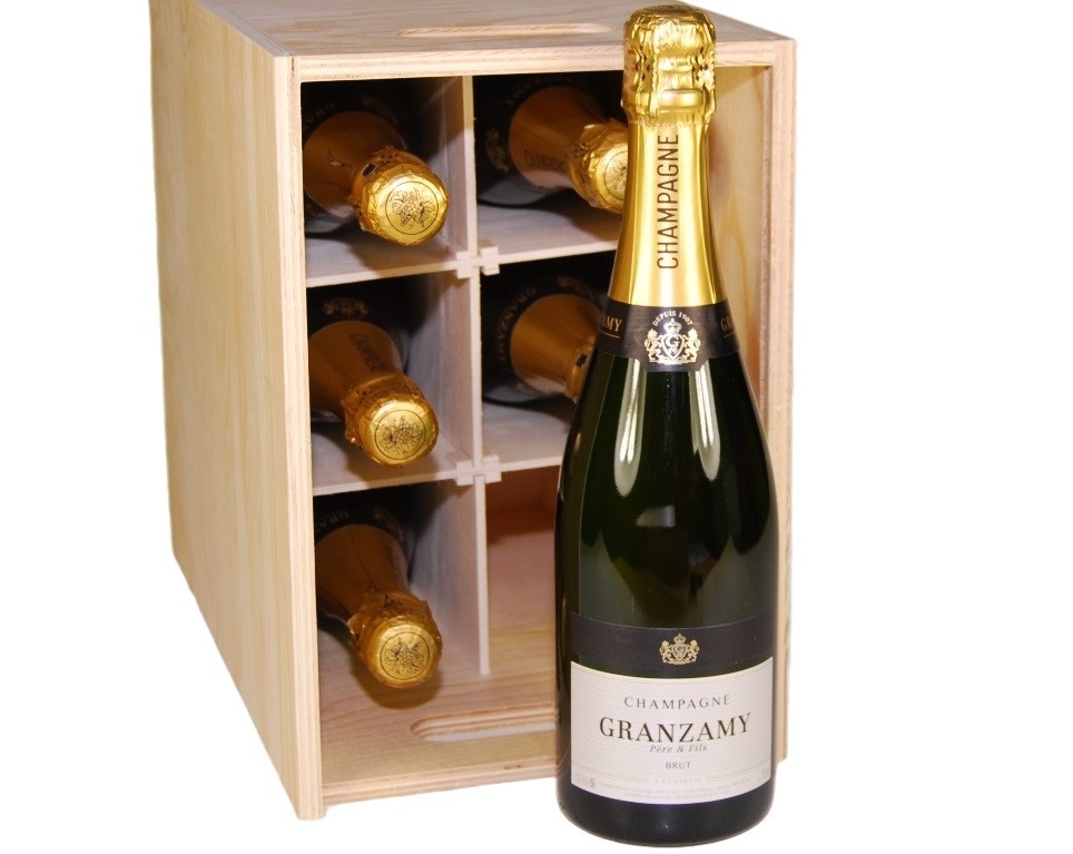 Granzamy Père & Fils Brut Tradition NV Wood Case of 6