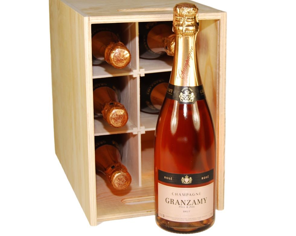 Granzamy Père & Fils Brut Rosé NV Wood Case of 6