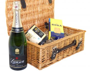 Lanson Le Black Création Wicker Hamper