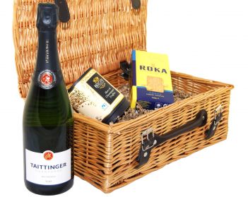 Taittinger Brut Réserve NV Wicker Hamper