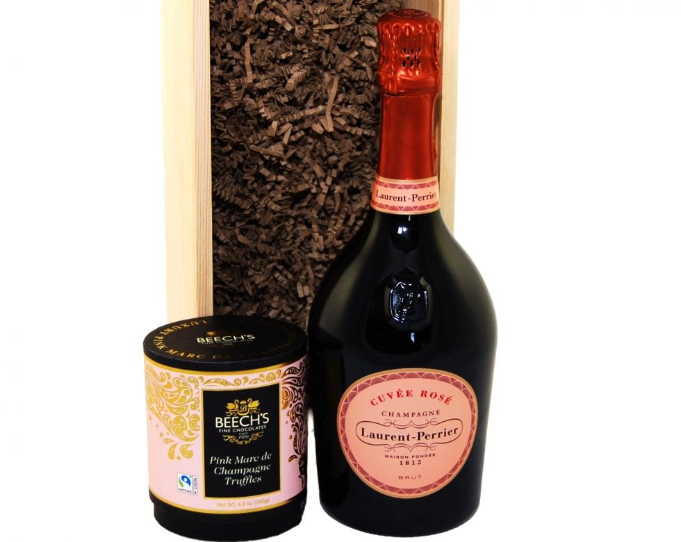 Laurent-Perrier Cuvée Rosé & Truffles Wood Box