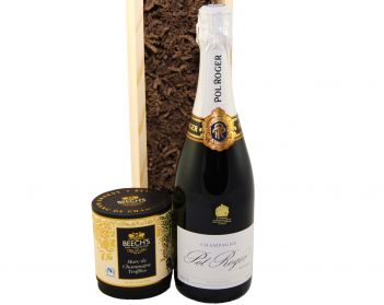 Pol Roger Brut Réserve NV & Truffles Wood Box