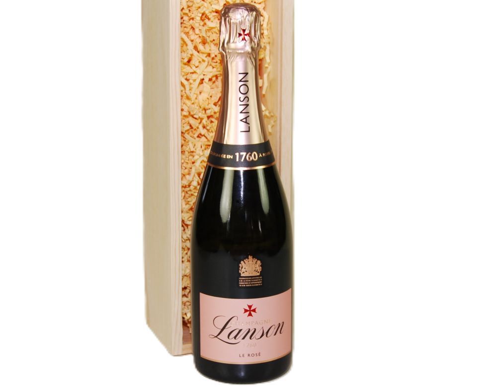Lanson Le Rosé NV Wood Box