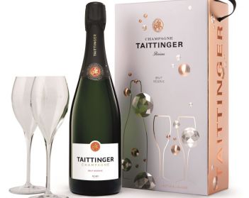 Taittinger Brut Réserve NV & Flutes Gift Set