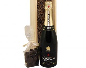 Lanson Le Black Création & Truffles Wood Box