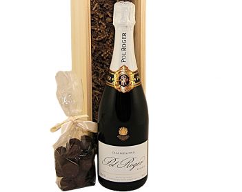 Pol Roger Brut Réserve NV & Truffles Wood Box