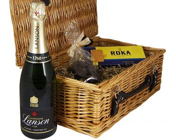 Lanson Le Black Création Wicker Hamper