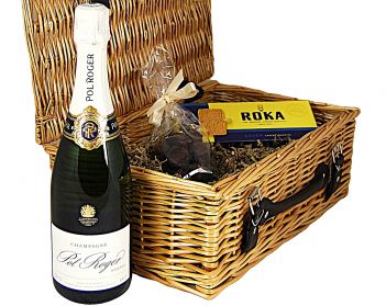 Pol Roger Brut Réserve NV Wicker Hamper