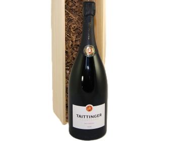 Taittinger Brut Réserve NV Magnum Wood Box