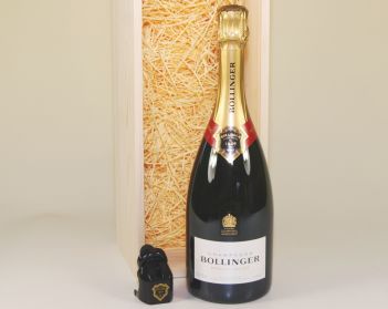 Bollinger Special Cuvée Brut NV & Stopper Wood Box