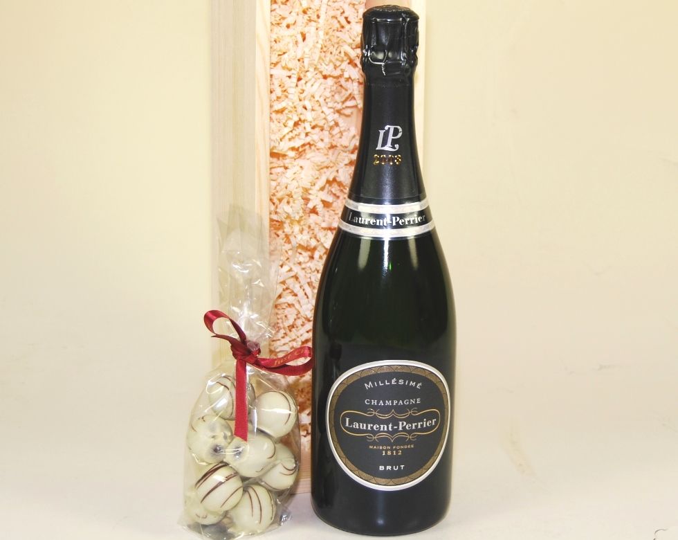Laurent-Perrier Vintage 2012 & Truffles Wood Box